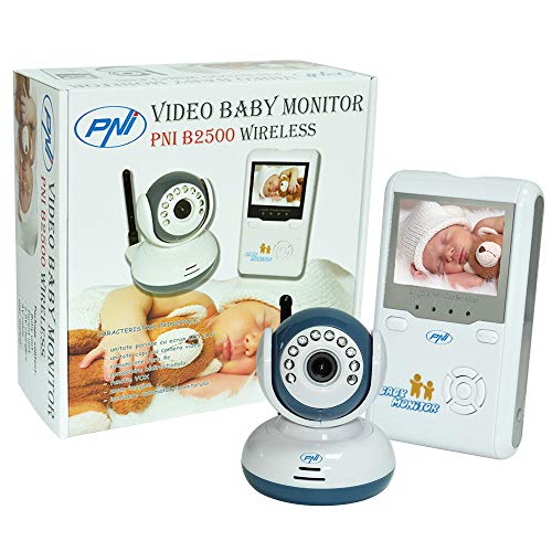Drahtloses Video Baby Monitor PNI B2500 2.4" Display 320P, Batteriebetriebene Videokamera, Zwei-Wege-Kommunikation