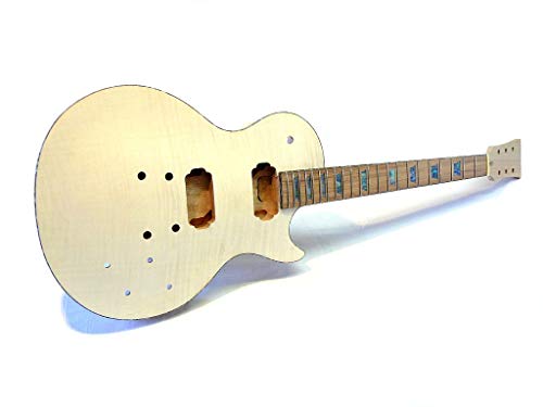 E-Gitarren-Bausatz/Guitar DIY Kit "ML-Factory" MLP Standard Abalone, Flame Top, Mahagoni