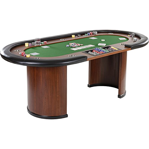 Maxstore Pokertisch ROYAL Flush, 213 x 106 x75 cm, Farbwahl, Gewicht 58kg, 9 Getränkehalter, gepolsterte Armauflage