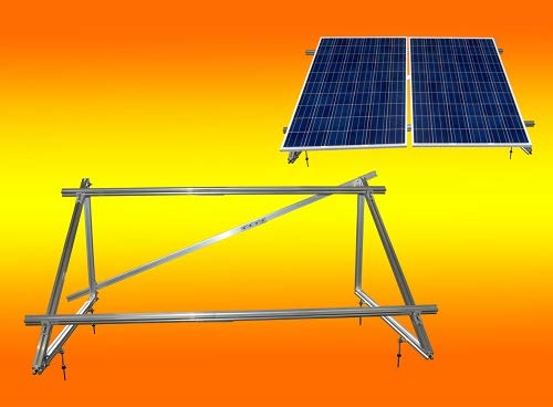PV Solar Unterkonstruktion Aufständerung für 2 Module a 100Watt oder 130Watt