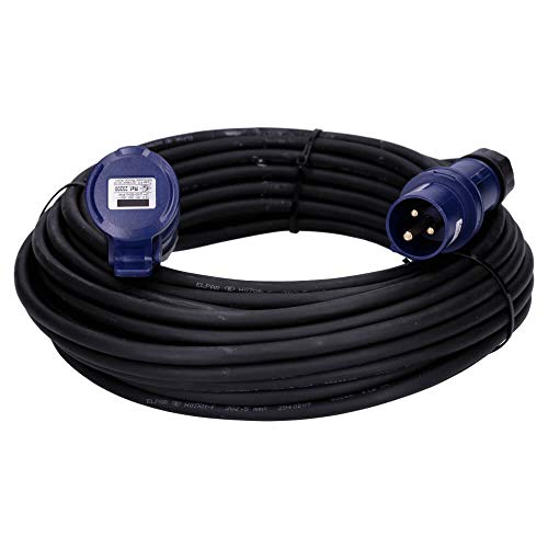 CEE-Kabel Verlängerungskabel Starkstromkabel 3-polig 230V H07RN-F 3G 2,5 16/3 16A IP44 Starkstrom 25m