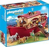 PLAYMOBIL Wild Life 9373 Arche Noah mit Figuren und vielen Tieren, schwimmfähig, ab 4 Jahren