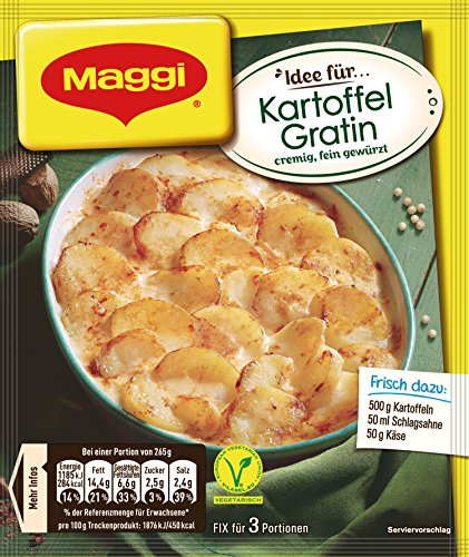 Maggi Fix für Kartoffel Gratin, ergibt 3 Portionen, 35er Pack (35 x 42 g)