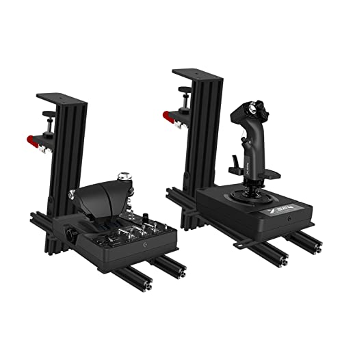 Hikig 2 Set The Desk Mount for The Flight Sim Game Joystick, Throttle and Hotas Systems Fully Support All of Flight Sim Game Hand-Control Devices Compatible with Thrustmaster HOTAS Warthog