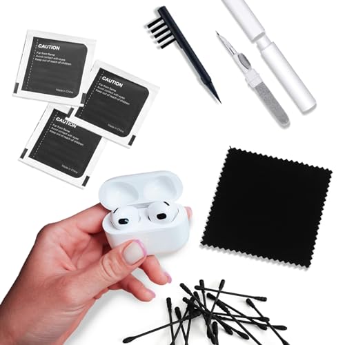 Ultimate Earbud Cleaning Kit - Cleaning Tools for Airpods and More - Includes Multifunctional Tool, Brush, Swabs, Wipes