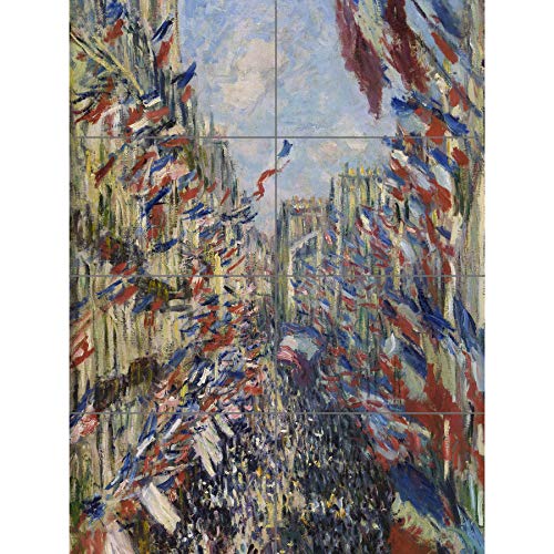 Artery8 Claude Monet The Rue Montorgueil In Paris XL Giant Panel Poster (8 Sections)