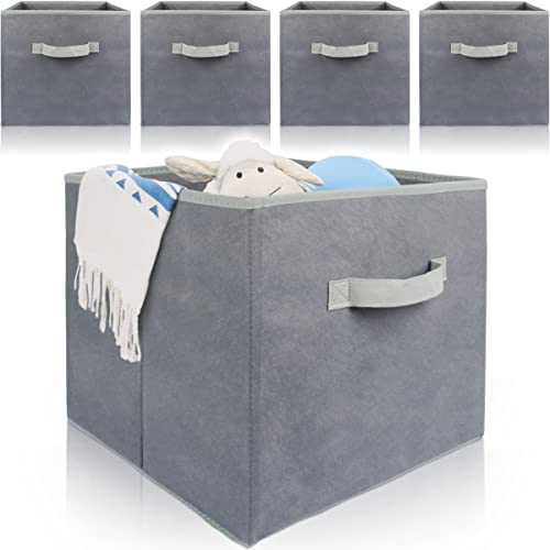 Faltbare Stoffboxen Staubox Aufbewahrungsbox (4er Set)