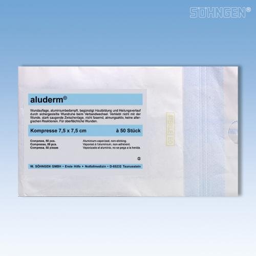 ALUDERM Kompressen 7,5x7,5cm 50 St