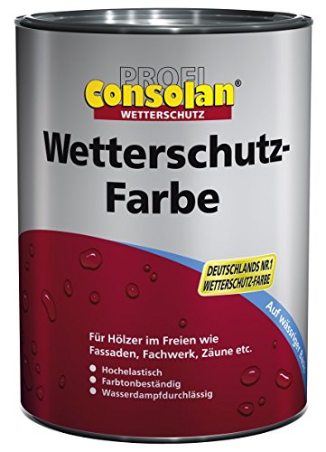 Consolan Profi Wetterschutzfarbe RM 201 weiss 2,5 Liter