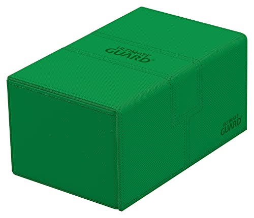 Ultimate Guard UGD011238 Twin Flip`n`Tray 160+ XenoSkin Monocolor Grün Kartenbox