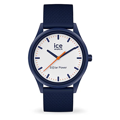 Ice solar Damen Uhr analog Quarzwerk mit Silikon Armband IC018394
