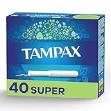 Tampax Tampons mit ausspülbarem Papp-Applikator – Super – 40 Stück