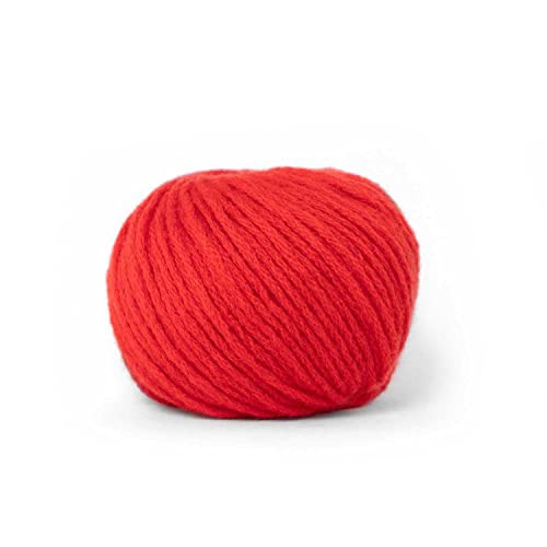 25 g Pascuali Cashmere Worsted |100% Kaschmirwolle (Bio-Zertifiziert), Farbe:Mohnrot 26