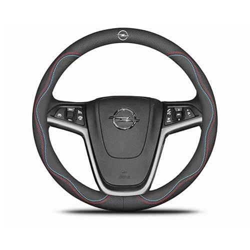 Auto Lenkradbezug für Opel Meriva B 2014-2017, Lenkrad Abdeckung Mikrofaser Leder Lenkradhülle Anti Rutsch Atmungsaktiv Lenkradabdeckung Autozubehör Innenraum