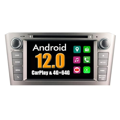 RoverOne Android System Autoradio für Toyota Avensis T25 2003-2008 mit Multimedia DVD Stereo GPS Navigationsradio Bluetooth USB Mirror Link