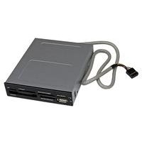 StarTech.com Interner USB2.0 Kartenleser 3.5 - 22-in-1 Front Panel Card Reader - Kartenleser - 55,90cm (22) 1 - 8,9 cm (3.5 ) (Multi-Format) - USB2.0 (35FCREADBK3)