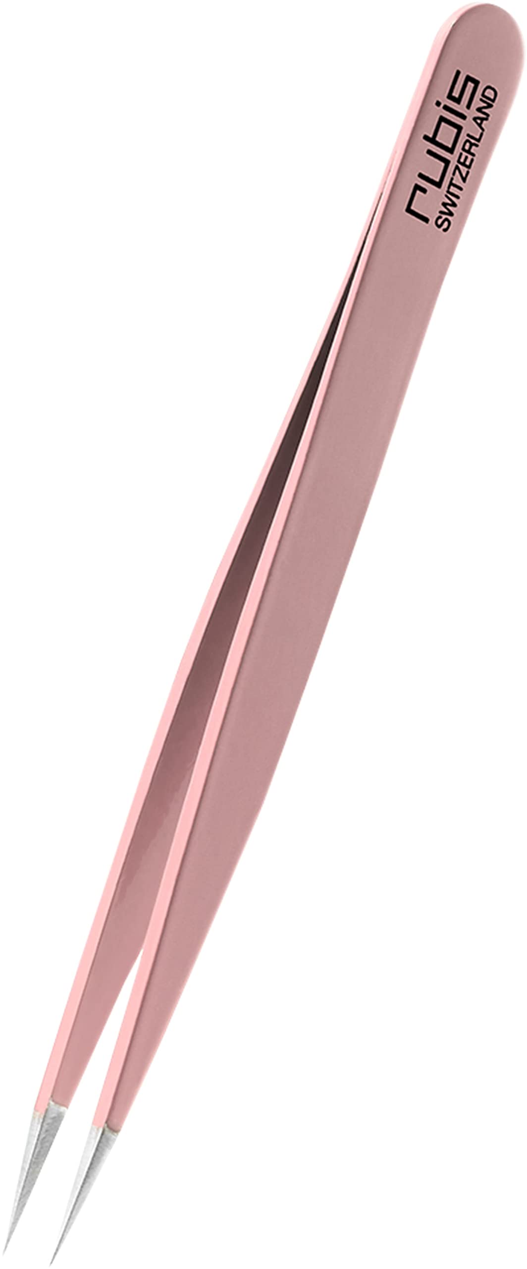 Rubis Splitterpinzette - Spitze Pinzette für Splitter und eingewachsene Haare - Spitzpinzette (Rosa)
