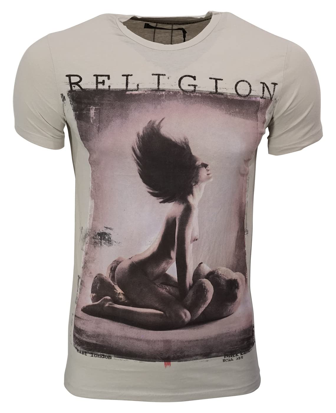 Religion Herren T-Shirt Love Teddy (M, Weiss)
