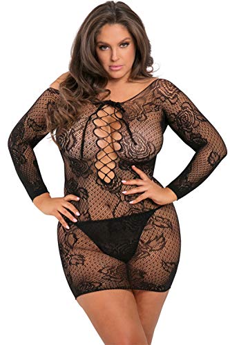 Rene Rofe Lingerie tie breaker long sleeve dress plus size Lingerie Dresses & Skirts Größe: Plus size