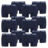 PUMA 12 er Pack Boxer Boxershorts Men Herren Unterhose Pant Unterwäsche, Farbe:321 - Navy, Bekleidungsgröße:XL