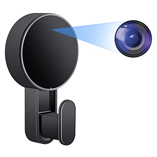 ZUNHAI 64 GB Mini Kamera Mini Überwachungskamera HD 1080P Mini Kamera Kleiderhaken Nanny Cam, Ultra Tragbare HD Kleine Sicherheitskamera mit Bewegungserkennung für Zuhause/Büro/NoAPP