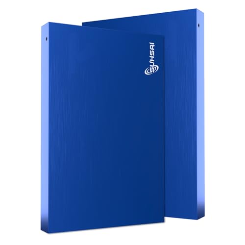 SUHSAI Externe Festplatte, 200 GB, USB 2.0, tragbare Festplatte, Speichererweiterung HDD, Backup externe Festplatte für Laptop, MacBook und Desktop, Blau