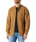 FJALLRAVEN Herren Övik Flannel Shirt M Langarmhemd, Braun/Marineblau (Buckwheat Brown), XL
