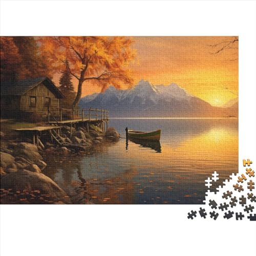 Lochs Puzzle 1000 Teile Puzzle-Kunstwerk Sunsets Logikspiel Geistige Herausforderung Entspannung Durch Puzzeln Zeitvertreib Für Alle Altersgruppen 1000pcs (75x50cm)