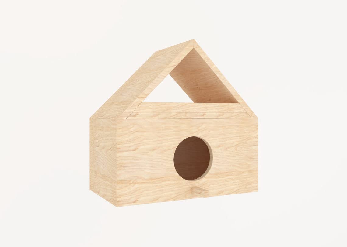 Vogelhaus aus Holz für den Außenbereich mit Belüftungsschlitzen, passend für die meisten gängigen Hinterhof und kleinen Vögel, Geschenk für Avid-Vogelbeobachter