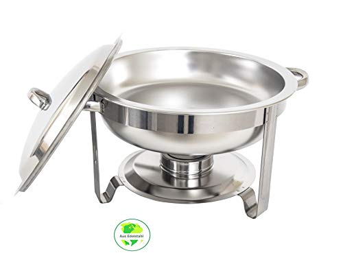 Gastro-Bedarf-Gutheil Chafing Dish rund Speisenwärmer Durchmesser 42 cm Höhe 27 cm 4 Liter