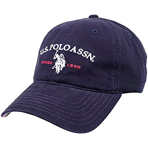 Concept One Unisex-Erwachsene Mens Adjustable Cotton Baseball Cap Dad Hat with Curved Brim and Embroidered Polo Horse Logo Papa-Hut, Navy, Einheitsgröße