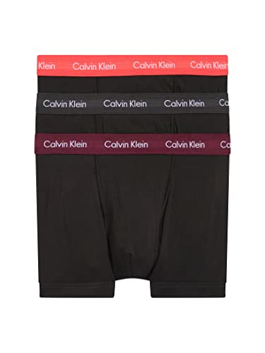Calvin Klein Herren Trunks, B-Rhone/Charcoal Hthr/ORANGE ODSY, S