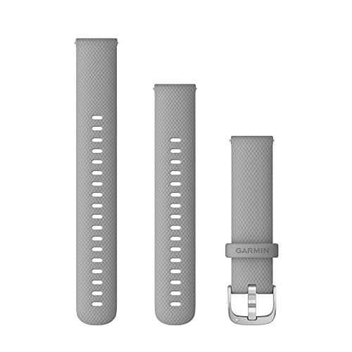 Garmin Armband vivoactive 4S, 18 mm, Silikon, Schnalle aus Edelstahl