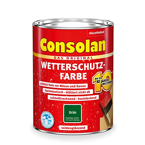Consolan Wetterschutz-Farbe (2,5 l, gruen)