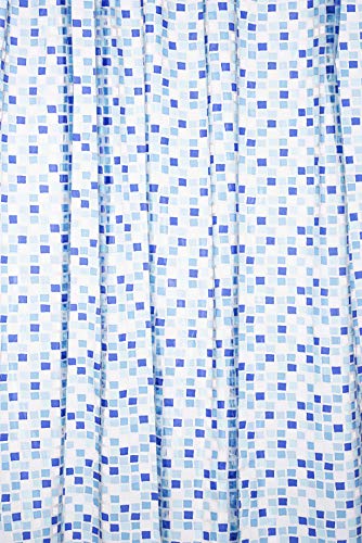 Croydex PVC-Duschvorhang Blue Mosaic
