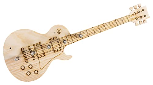 Stagecaptain GitKey-105 Schlüsselbrett E-Gitarre - Mit 5 Klinkensteckern zum Aufhängen der Schlüssel - Lasergravierte Oberfläche - Made in Germany - Inkl. Schrauben und Dübel - Länge: 38 cm
