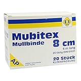 MUBITEX Mullbinden 8 cm ohne Cello 20 St