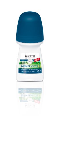 lavera Deo Roll On Men sensitiv 24h ∙ Bio Bambus & Lemongras ∙ 24 Stunden Deo Schutz ∙ Deodorant ohne Aluminium ∙ vegan ✔ Bio Pflanzenwirkstoffe ✔ Naturkosmetik ✔ Natural & innovative ✔ Körperpflege 2er Pack (2 x 50 ml)