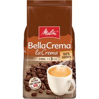 Melitta Ganze Kaffeebohnen, 100% Arabica, vollmundig und ausgewogen, Stärke 3, BellaCrema Lacrema, 1111g