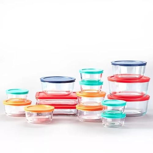 Pyrex Simply Store Frischhaltedosen aus Glas, 30-teiliges Set
