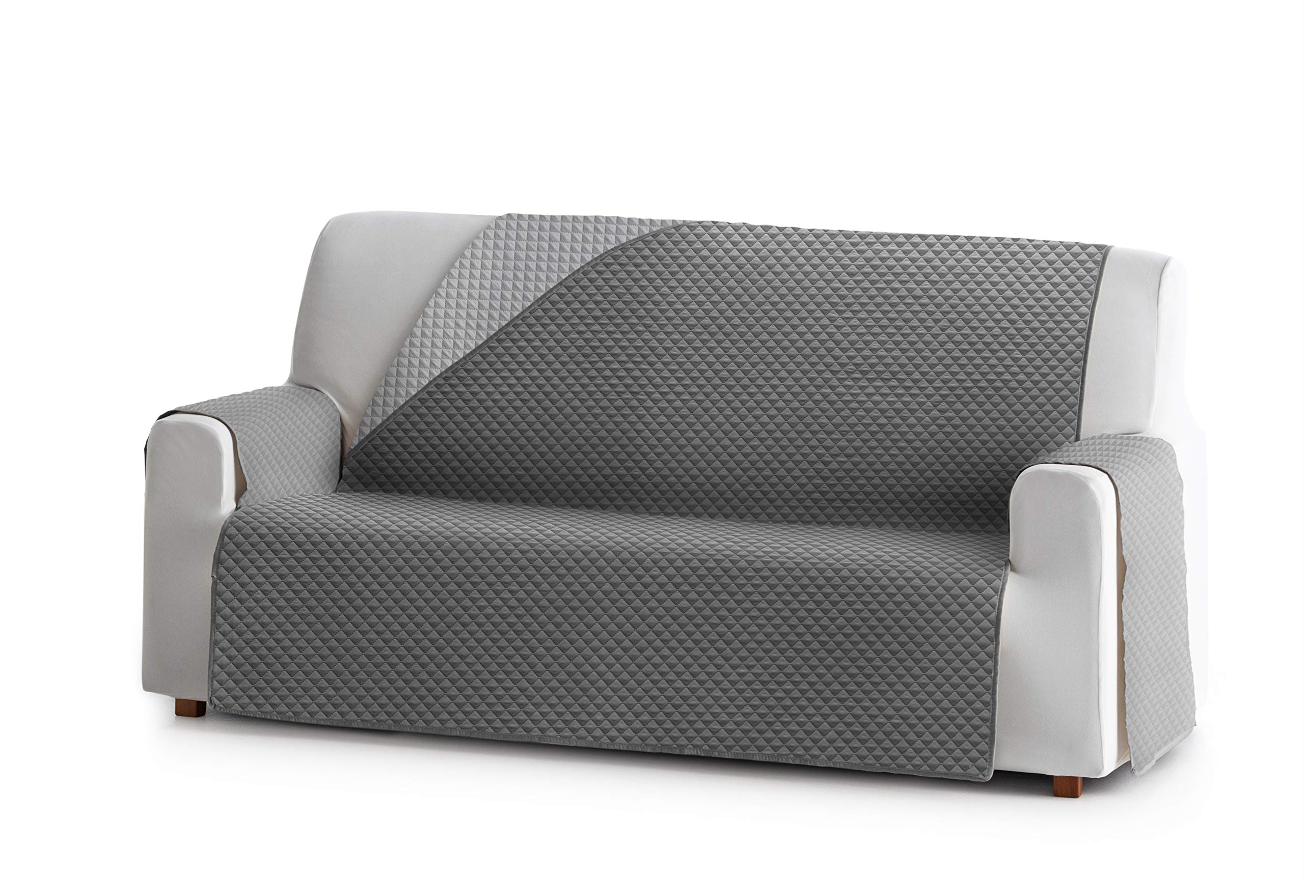 Eysa Oslo Sofa überwurf, Polyester, C/6 grau-grau, 4 Sitzer 190cm. Geeignet für Sofas von 210 bis 250 cm