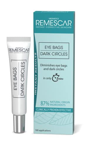 Remescar Eye Bags & Dark Circles 8 ml – Augencreme für Unteraugenbeutel und zum Entfernen von Beuteln unter den Augen – sofortige Behandlung für Augensäcke, 180 Anwendungen