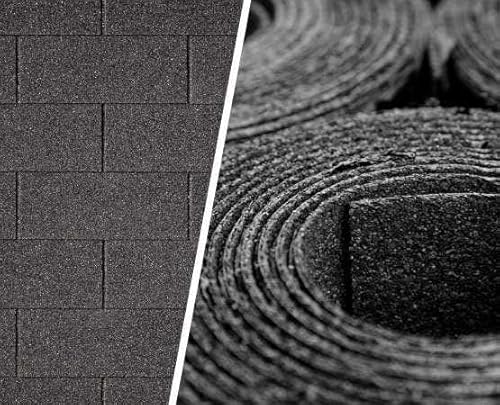 Alpholz Set zur Dacheindeckung von Gartenhäusern 8 | Dachpappe | Rechteckschindeln
