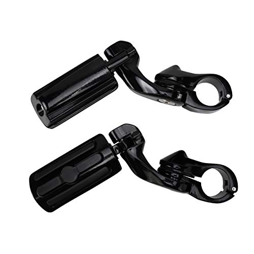HDBUBALUS Adjustable Highway Pegs Short Angled Mount Foot Pegs Fit for Harley Electra Road King Street Glide 1 14" 32mm Engine Guard Bars