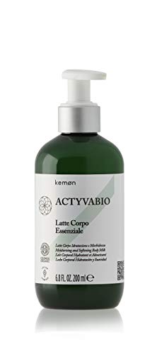 Kemon ACTYVABIO Latte Corpo Essenziale - Körperlotion für trockene Haut, Body-Lotion mit rückfettender und feuchtigkeitsspendender Wirkung - 200 ml