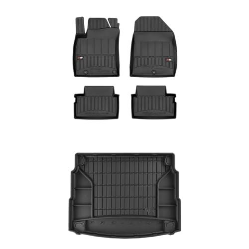 FROGUM ProLine 3D EIN Satz Gummimatten Exklusiven Auto Fußmatten und Kofferraumwanne Kofferraummatte für Hyundai i30 III ab 2017 | Die höchsten Kanten