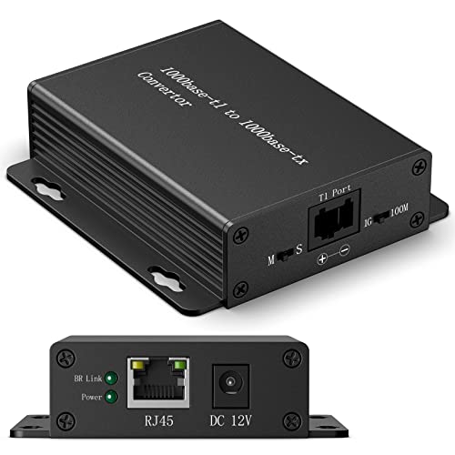 Ethernet Mdeia Converter Device 2-Wire Ethernet BroadR-Reach(1000BASE-T1) to Fast Ethernet (1000BASE-TX) Automotive IEEE 1000BASE-T1 Compliant with 1000Mbit/s Transmit