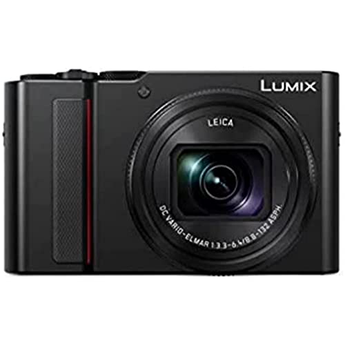 Panasonic Lumix DC-TZ200EG-K Premium Kompaktkamera 21,1 MP (1 Zoll Sensor F2.8-F5.9 Objektiv 24-360mm, 15X Zoom, 4K WiFi, Bluetooth, Raw), Schwarz