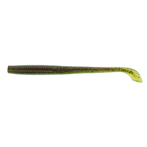 Gary Yamamoto Kut Tail Wurm Grünkürbis mit roter Flocke, 10,2 cm, 20 Stück