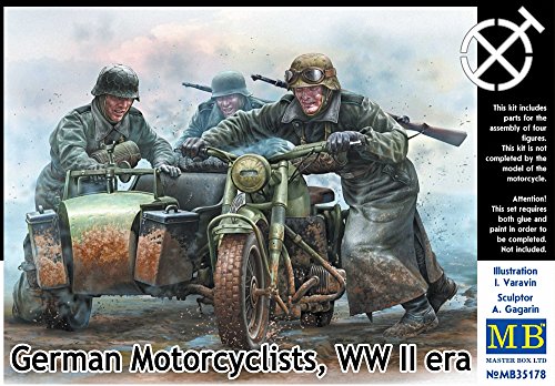 Master Box MB35178 - 1/35 German Motorcyclists WW II Era
